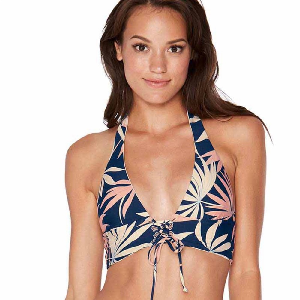L space halter bikini top